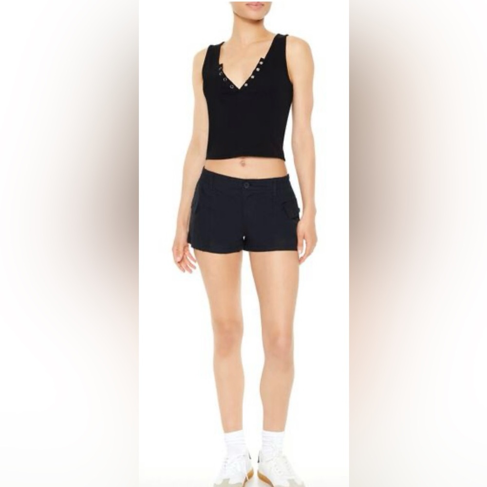 Forever 21 Black Cargo Shorts